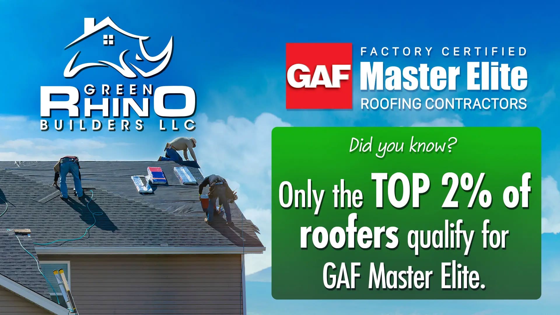 GAF master elite certified banner