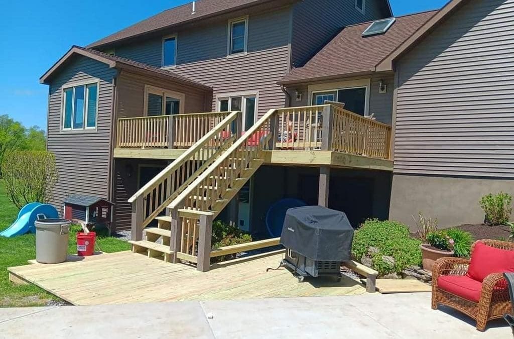 Exterior lap siding installation on a NEPA home
