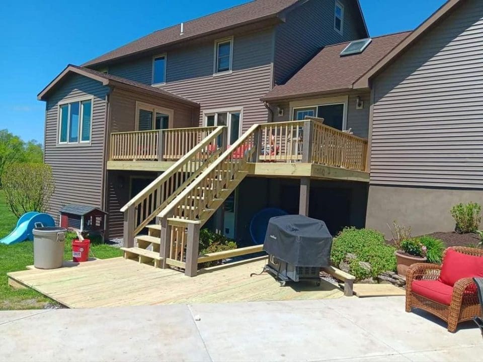 Exterior lap siding installation on a NEPA home